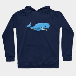 Cute Whale Illustration Hoodie